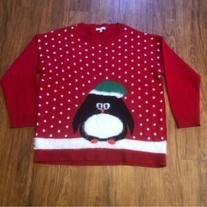 Notations Penguin Christmas Sweater 2X very good condition